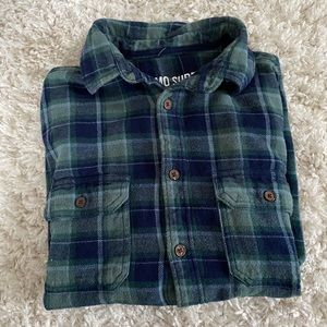 Green Checkered Flannel
